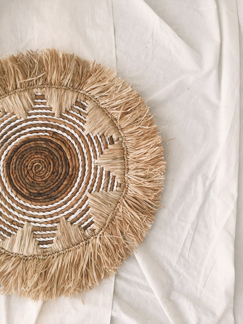 Banana Bark Fringe Wall Decor Hanging Wall Natural Decor Etsy