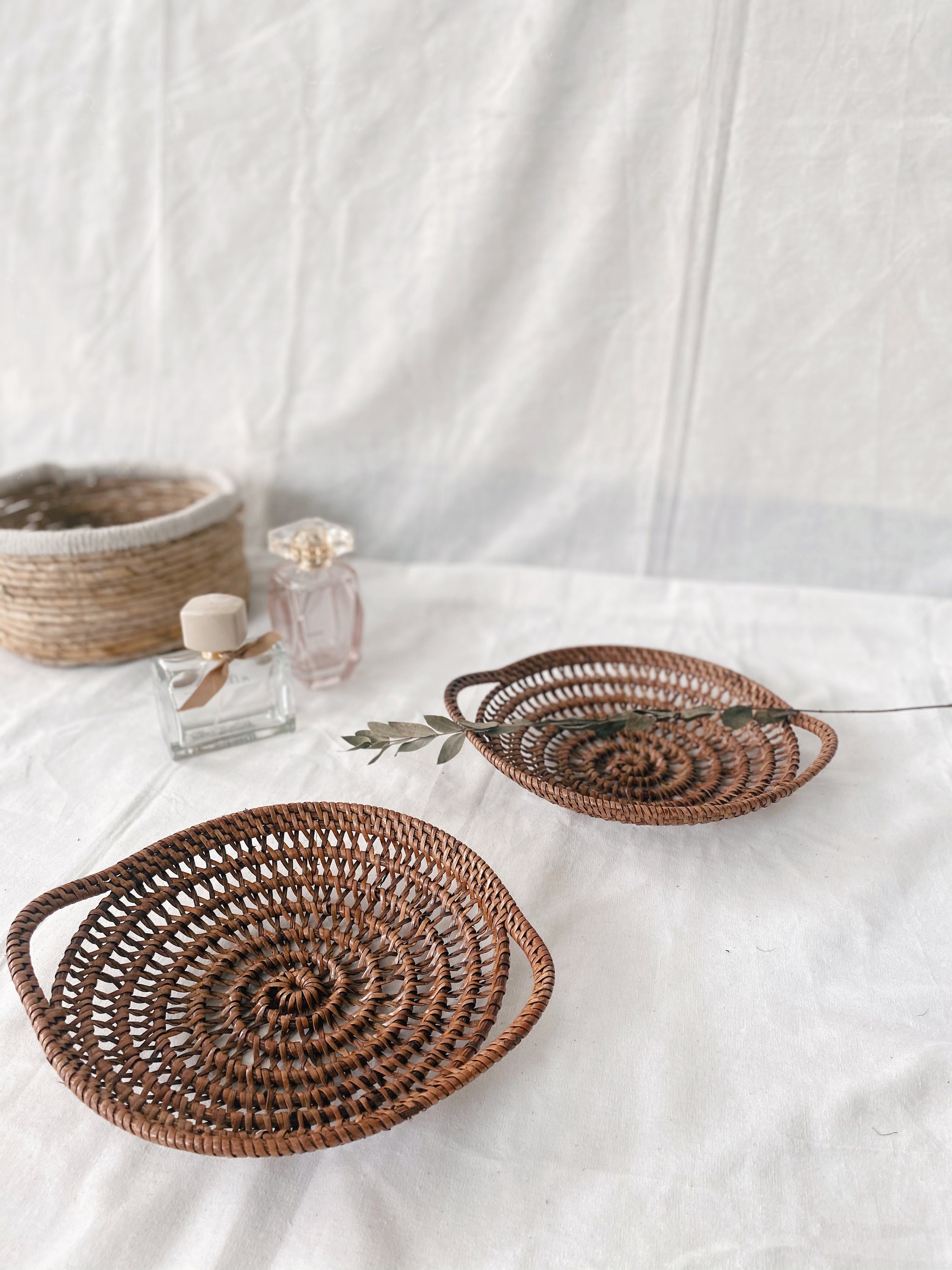 Home Décor Home & Living Decorative Trays Coffee Table Tray Rattan Tray