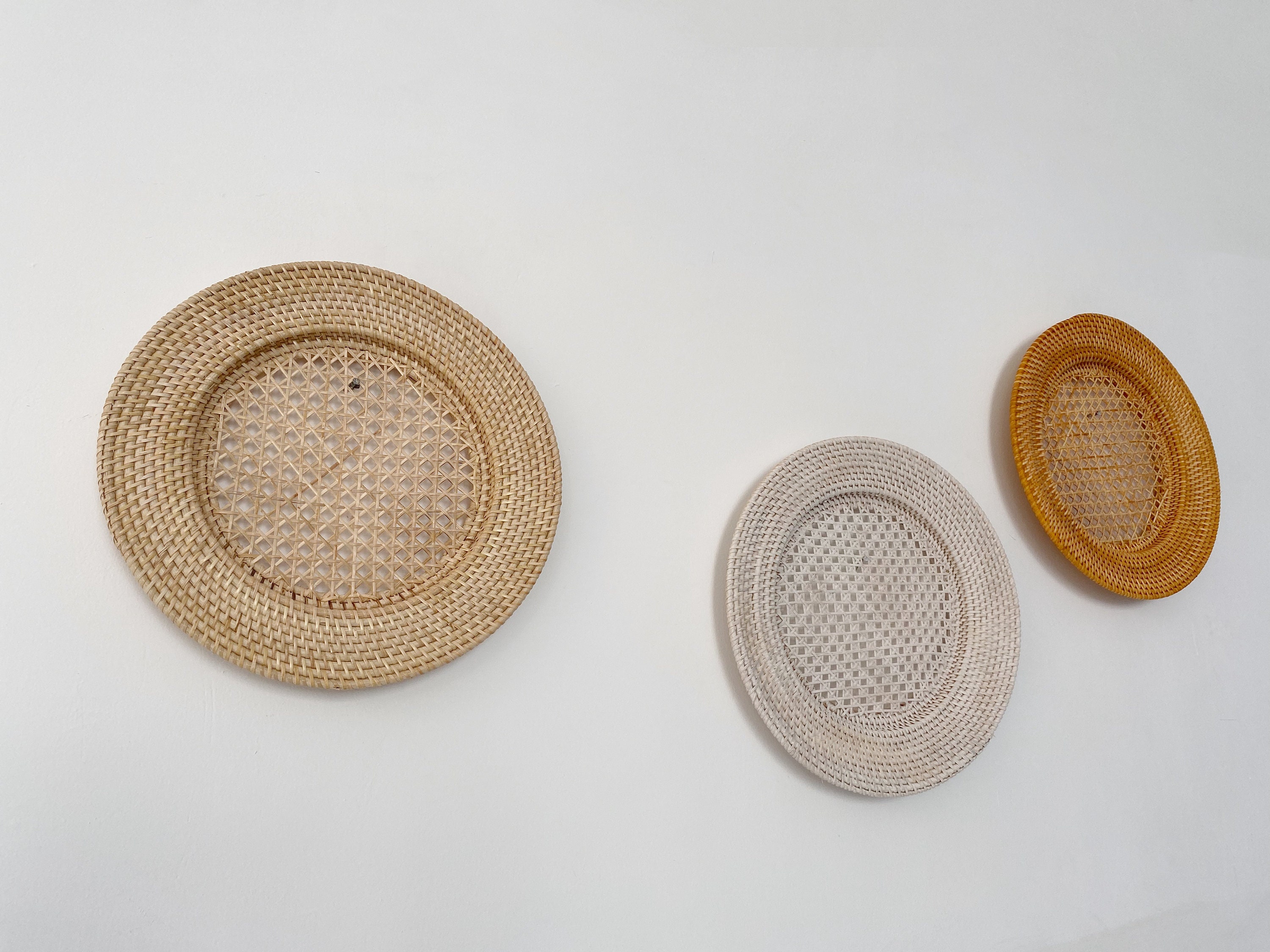 Rattan Plate Placemats Rattan Plate Wall Decor Rattan Table Etsy UK