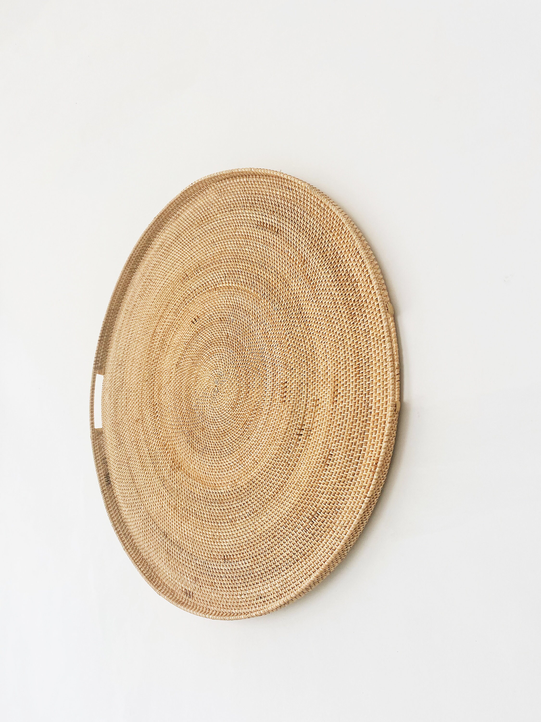 Big Round Rattan Wall Decoration Rattan Hanging Wall Rattan Etsy