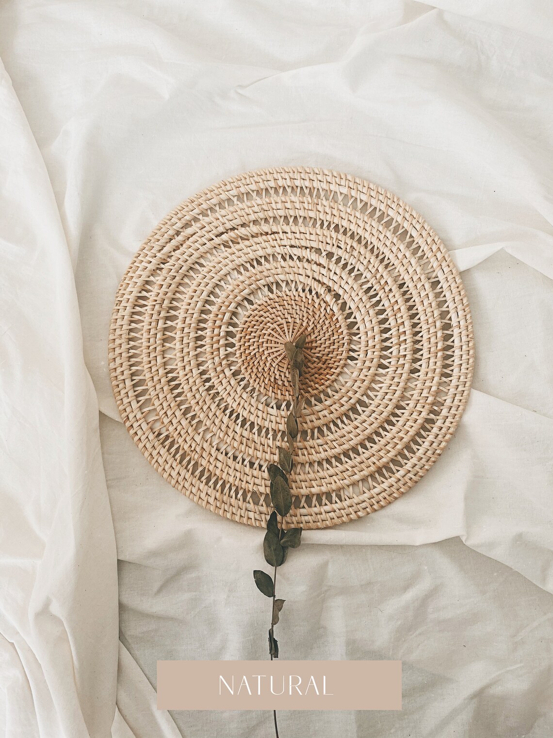 Swirl Rattan Placemats & Wall Decor Rattan Placemats Natural Etsy