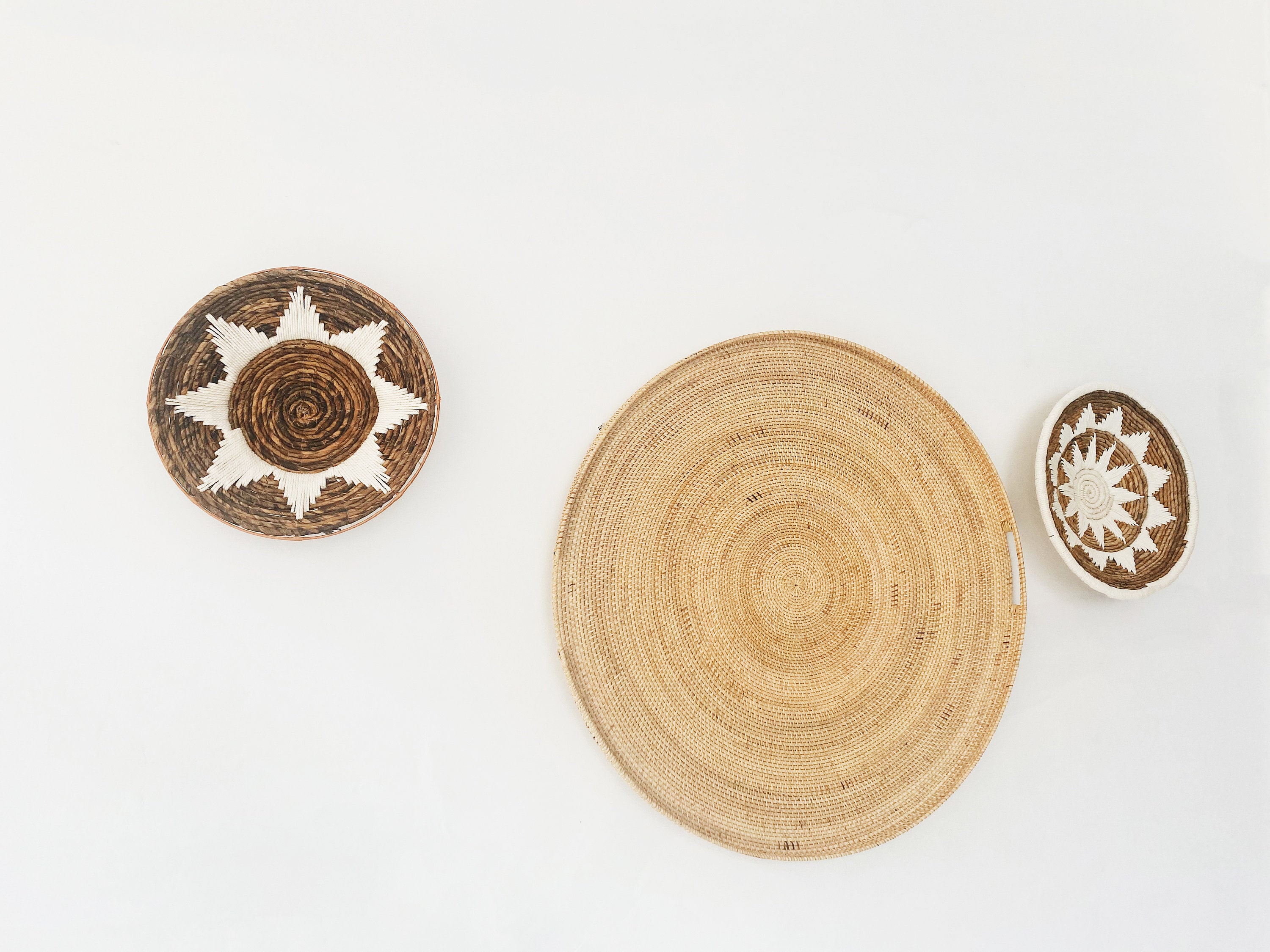 Big Round Rattan Wall Decoration Rattan Hanging Wall Rattan Etsy