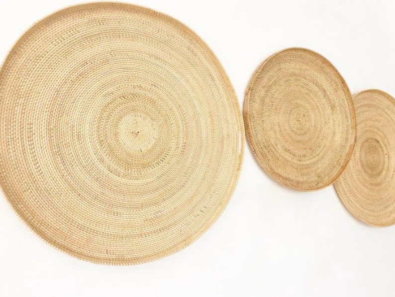 Big Round Rattan Wall Decoration Rattan Hanging Wall Rattan Etsy