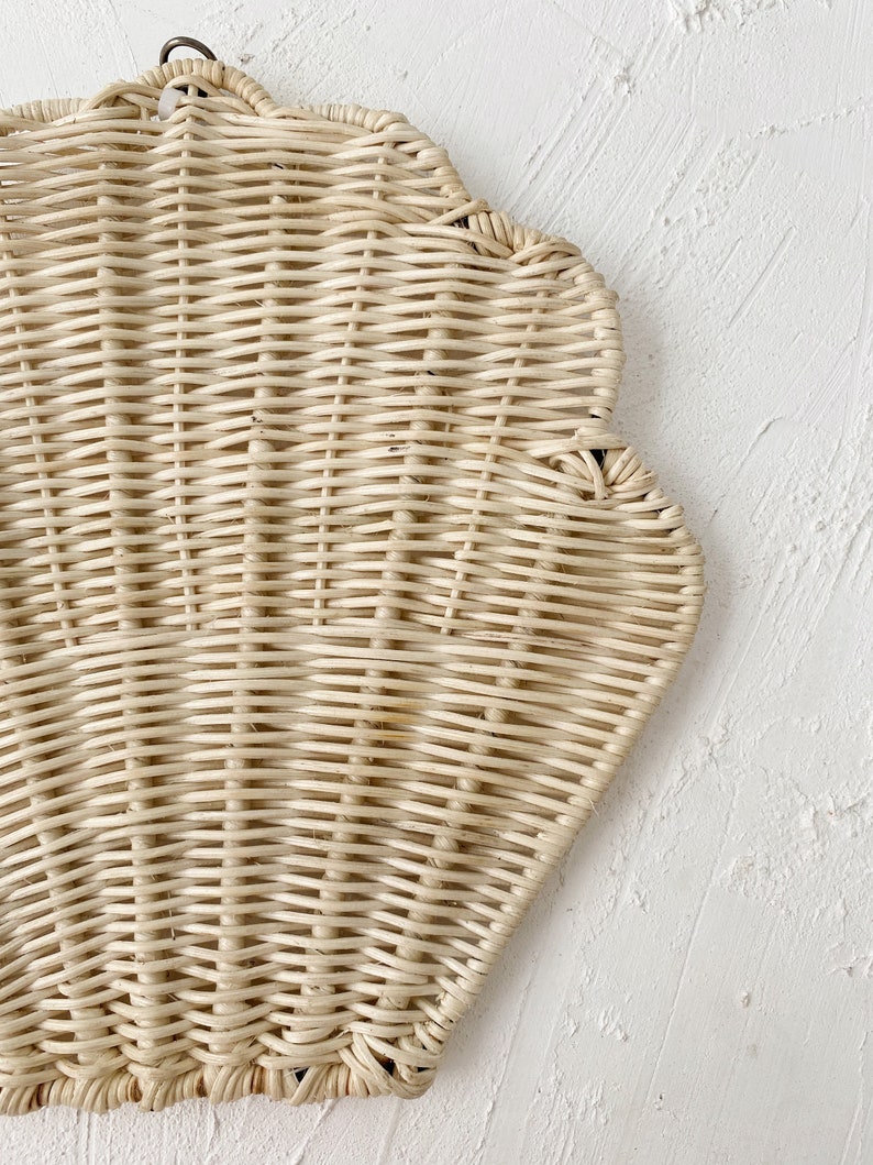 Decorative Rattan Shell Set of 2 Shell Rattan Decoration, Shelf Decoration, Rattan Nursery ...