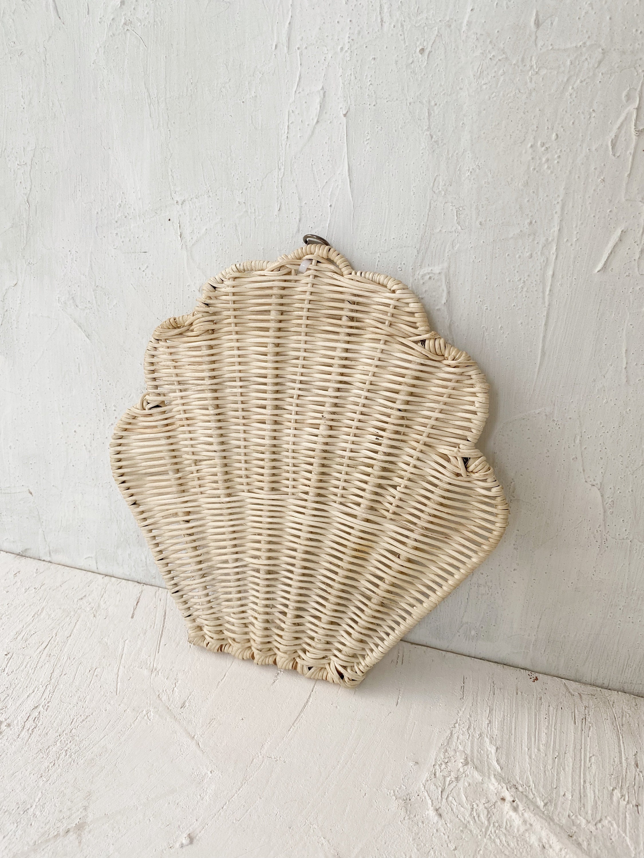 Decorative Rattan Shell Set of 2 Shell Rattan Decoration, Shelf Decoration, Rattan Nursery ...