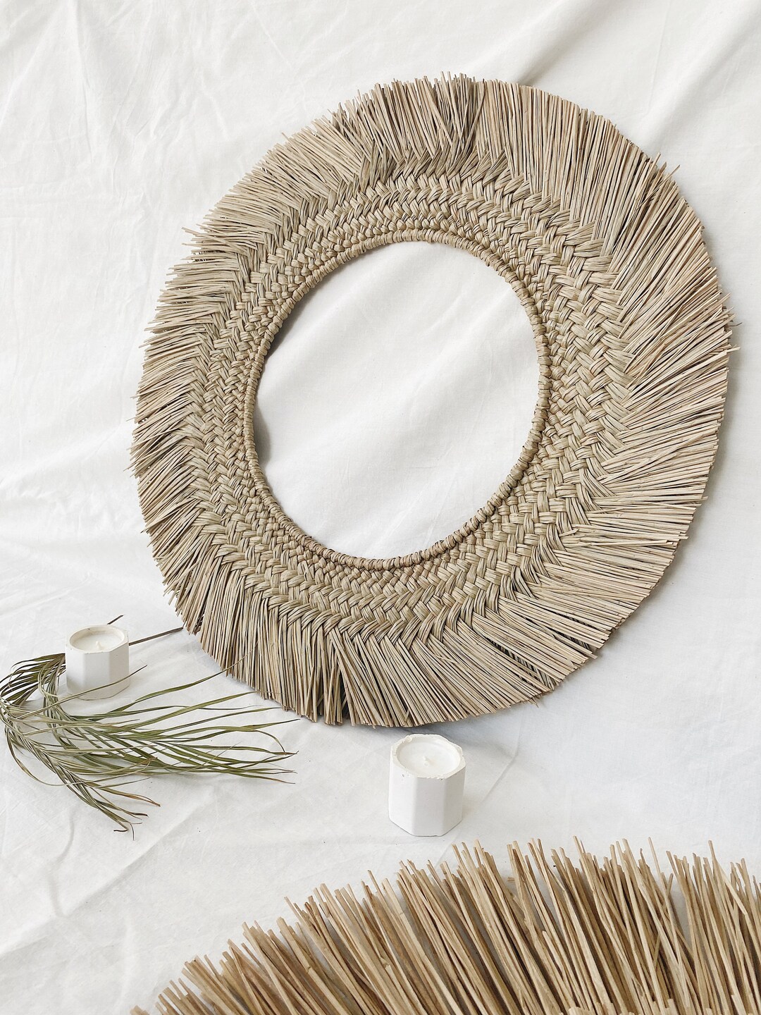 Mendong Big Round Wall Decor Big Natural Wall Ornaments Etsy