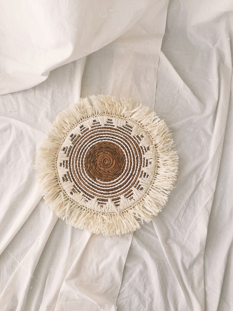 Banana Bark Fringe Wall Decor Hanging Wall Natural Decor Etsy Canada