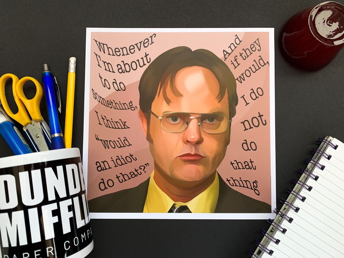 Dwight Schrute The Office print | Etsy