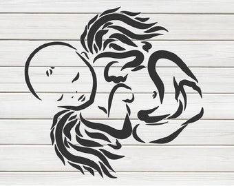 Download Sleeping Angel Svg Etsy