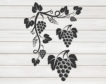 Grape Vine Svg Etsy