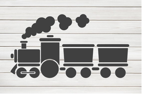 Cute Kids Toy Train Stencil Template Design Print Digital - Etsy