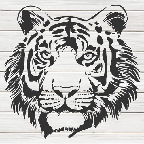 Majestic Lion Face Stencil Model Template Design Print Digital - Etsy