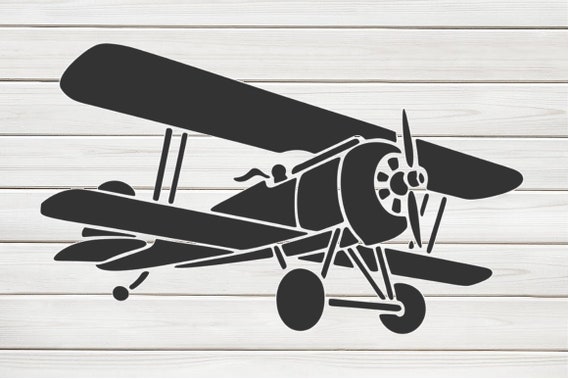 Cute Airplane Stencil Model Image design print Digital | Etsy