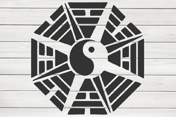 Yin And Yang Sign Stencil Model Image design print Digital | Etsy
