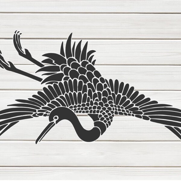 Heron Stencil - Etsy