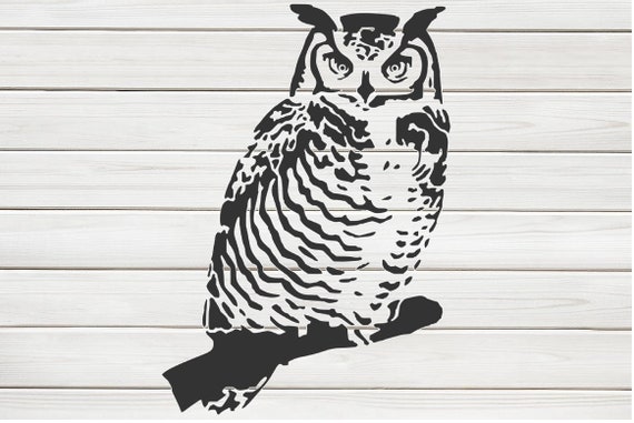 Owl Stencil Printable Painting
