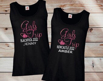 BAD GIRLS GO TO LONDON  HEN PARTY HOLIDAY VEST TOP