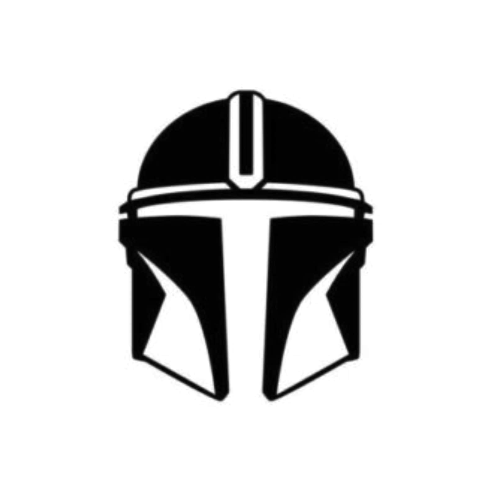 The Mandalorian Helmet Vinyl Sticker Etsy