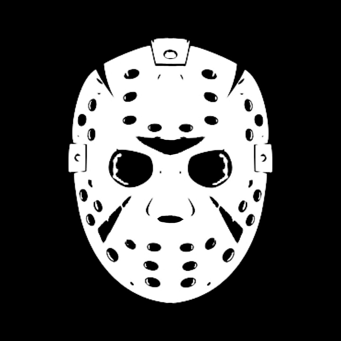 Jason Voorhees Mask Permanent Vinyl Sticker - Etsy