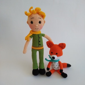 Crochet The Little Prince And The Fox Theme Decor Washable Knitting Amigurumi The Little Prince And The Fox Toy