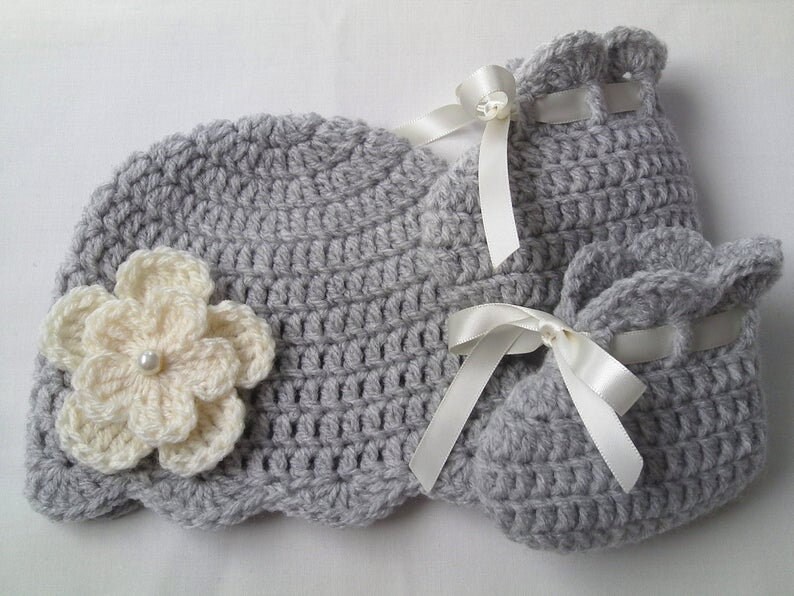 Crochet PATTERN Baby Hat and Booties Crochet Baby Clothes - Etsy