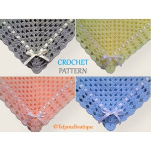 Crochet Pattern Baby Blanket, crochet baby pattern, baby blanket pattern, baby crochet afghan pattern, crochet baby blanket pattern PDF #20