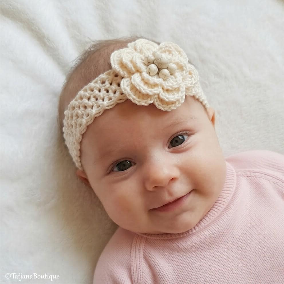 35 Baby Headband Crochet Patterns for Adorable Keepsakes and Photo Props 16 Baby Headband Crochet