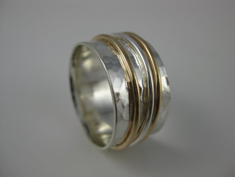 meditation ring silver fidget ring silver Thumb ring promise ring 925 silver ring silver spinner ring anxiety ring