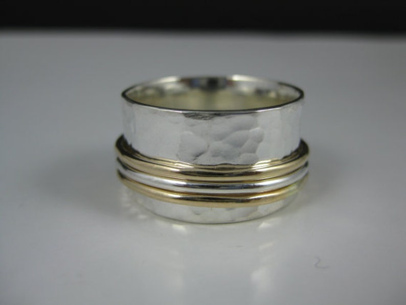 meditation ring silver fidget ring silver Thumb ring promise ring 925 silver ring silver spinner ring anxiety ring