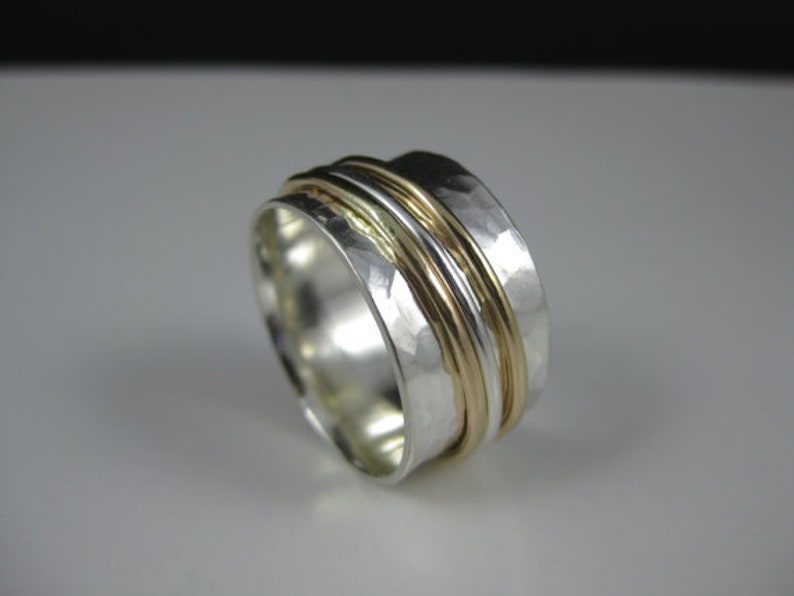 meditation ring silver fidget ring silver Thumb ring promise ring 925 silver ring silver spinner ring anxiety ring