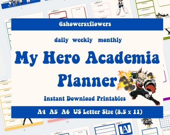 Anime Planner Etsy
