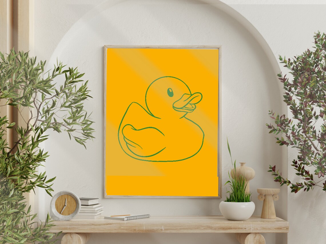 Rubber Duck Wall Decor Variations Pop Art Printable Nursery Art Fun