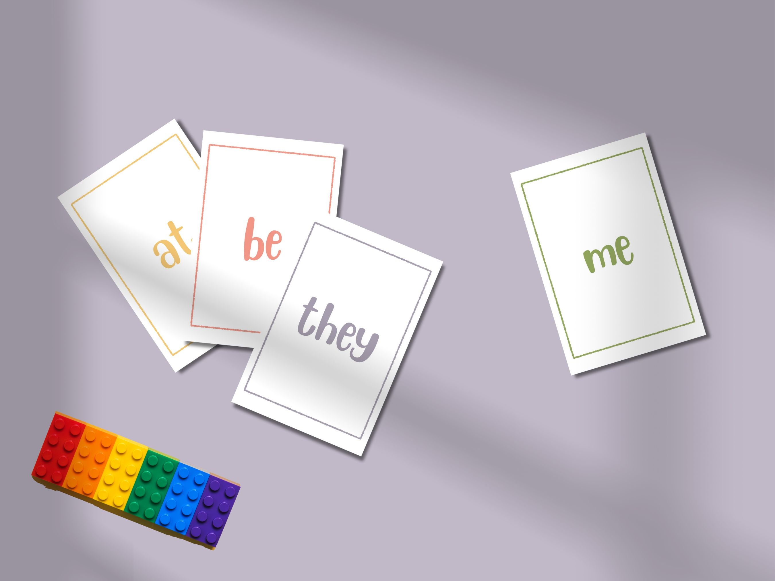 Printable Sight Words 4x6 Flashcards | Learn Sight Words | Kids Pastel ...