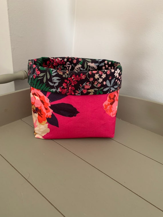 Joules fabric basket 13.5cm ( 17.5cm full height) x 15.5cm