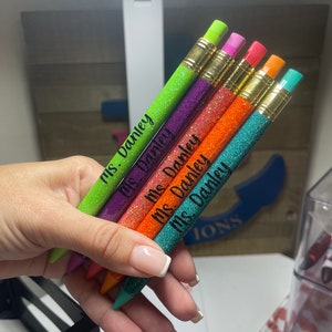 Mechanical Pencil | #2 Pencils | Custom glitter pencils | Gift for student | Back to school gift | Pencil Set | Handwriting Pencils