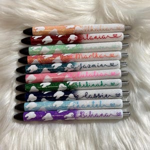 Zahnarzthelfer Glitzer Stifte | Mundhygienikerin | Ombre Glitzer | Geschenk für sie | Personalisierbar |Danke für die Mitarbeiter | Geschenk |