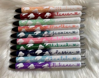 Dental Assistant glitter Pens | dental hygienist | Ombre glitter | Gift for her | Customizable |Employee appreciation | gift |