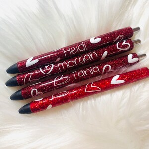 Valentines Pen | Glitter Pen | Teacher Appreciation | Gift | Ink Joy | Gel Pen | Custom Pen | Customer Appreciation | Love | glitter pens
