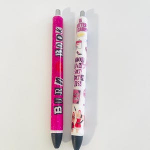 Burn Book Mean Girls, Pink Glitter, Ink Joy Pen, Collage Pen