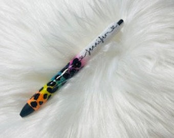 Neon Leopard Print Pen | Glitter Pen | Teacher Appreciation | Gift | Ink Joy | Gel Pen | Custom Pen | Customer Appreciation | Gift for her