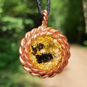 Orgonite Tensor Ring Pendant – Powerful Magic Amulet for Health, Protection & Manifestation