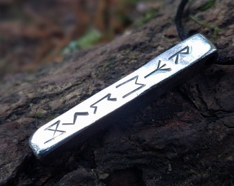 Powerful, real magic amulet charm for spiritual growth and protection, 925 silver, viking, celtic runes, evil eye