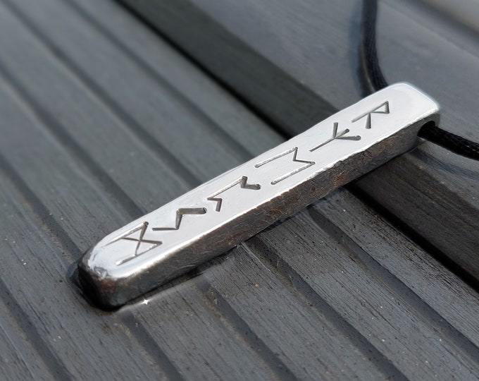 Powerful, real magic amulet charm for spiritual growth and protection, 925 silver, viking, celtic runes, evil eye