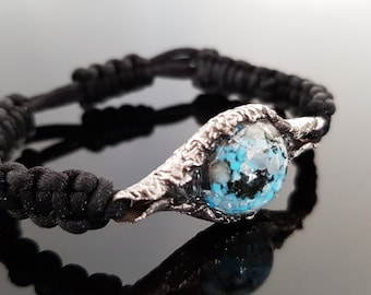 Orgonite orgone bracelet, Moldavite, Herkimer, diamonds, powerful magic amulet, charm, talisman, glow in the dark