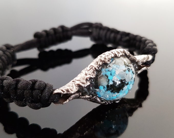 Orgonite orgone bracelet, Moldavite, Herkimer, diamonds, powerful magic amulet, charm, talisman, glow in the dark
