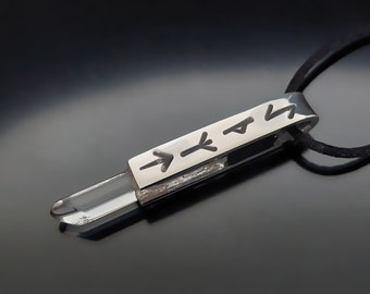 Powerful rune magic amulet, charm pendant for very strong protection in astral, mental, physical planes, 925 silver