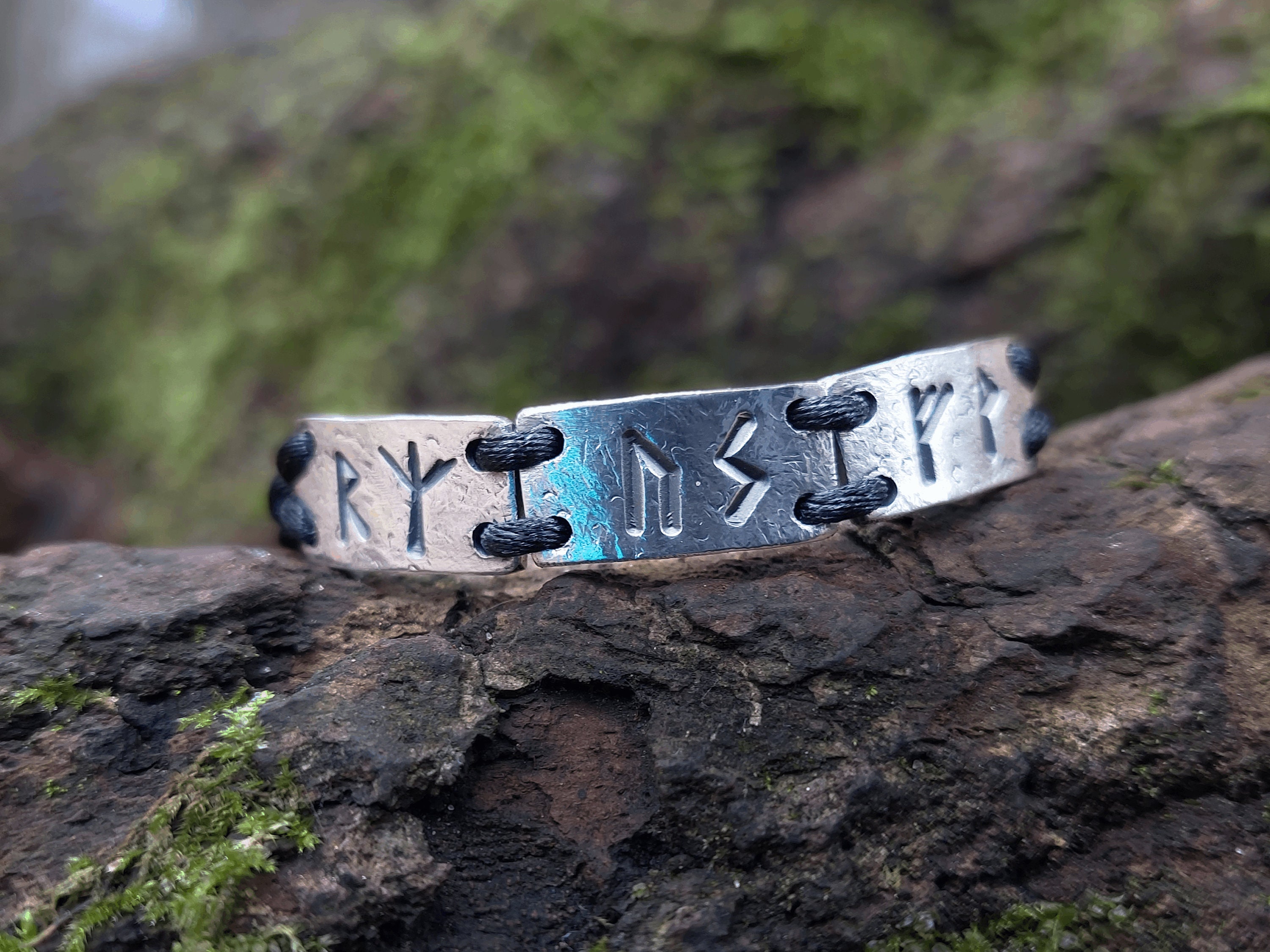 Best Selling Viking Bracelet With Rune On Leather