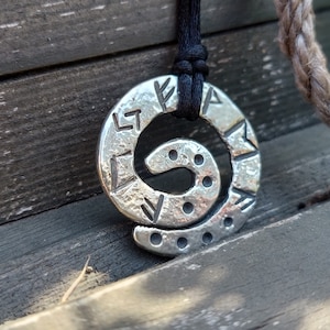 Powerful, real magic amulet pendant for Money, Wealth attraction, pure silver, Viking, Celtic runes, magic spells
