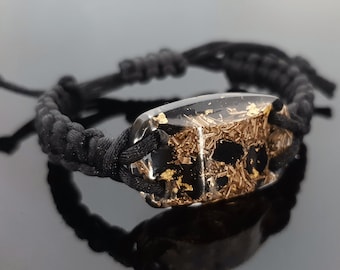 Elite Shungite Orgonite orgone bracelet, Black Tourmaline, brass, 24k gold, EMF, 5G, powerful protection