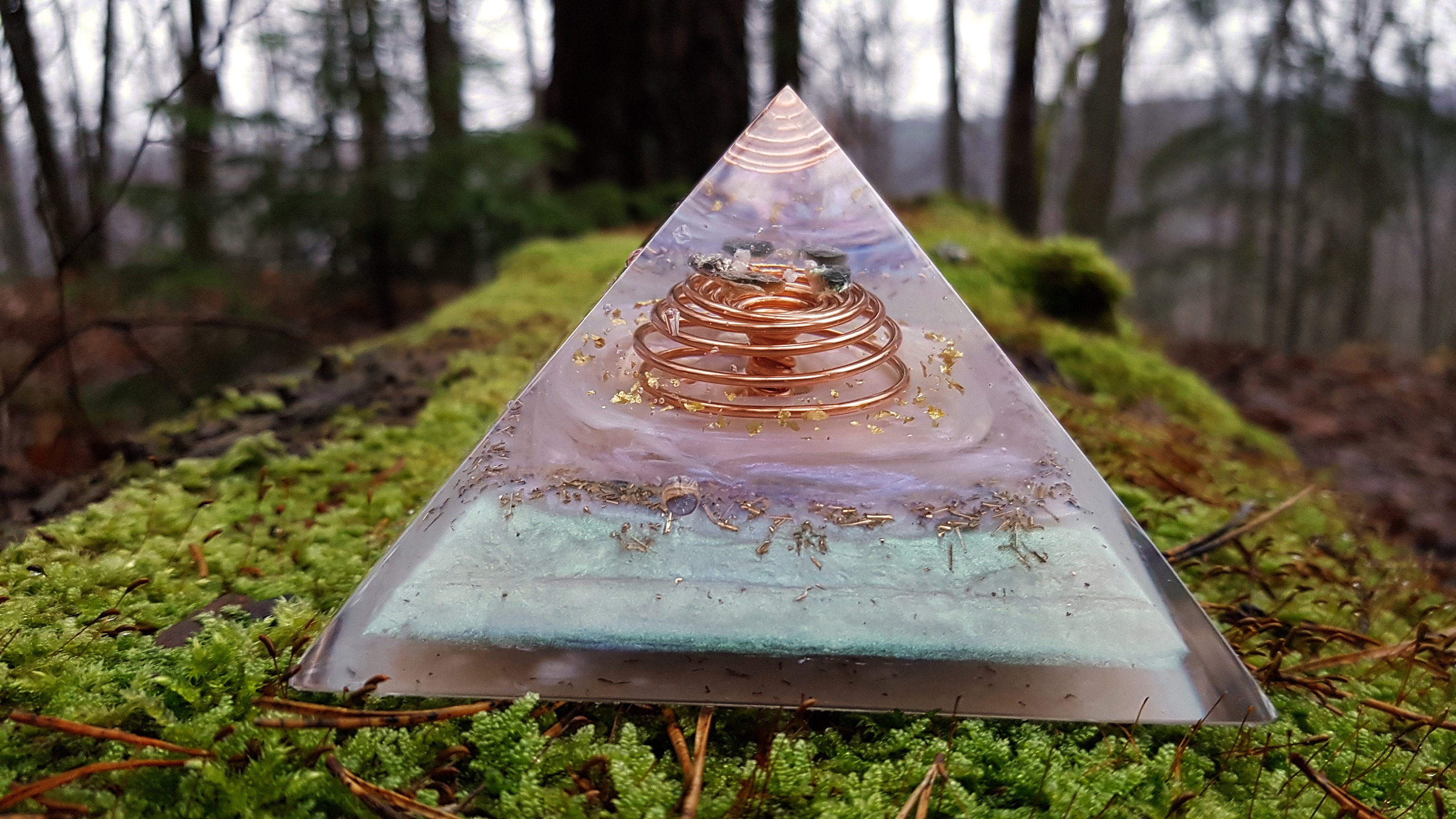 Alchemy / Orgonite pyramid Most powerful orgone combination Etsy